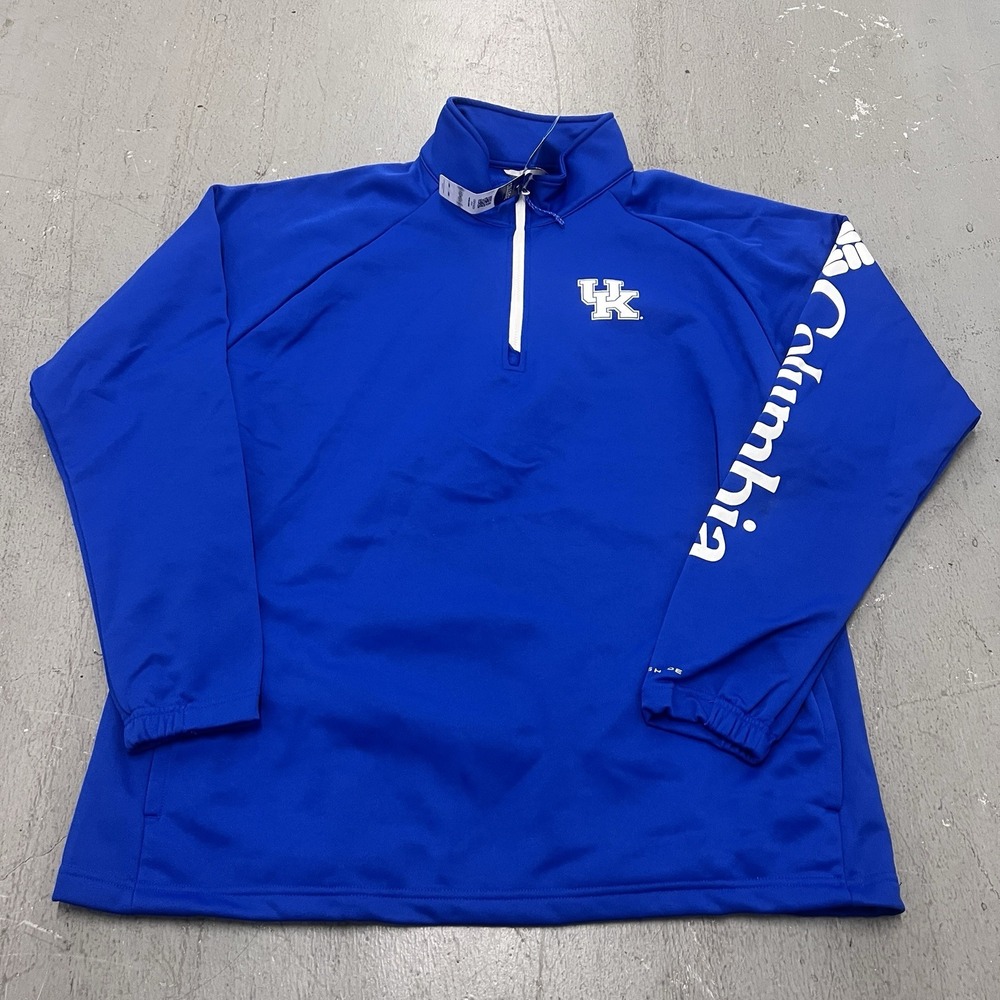 Columbia Kentucky Wildcats Terminal Tackle LongSleeve Performance 1/4 Zip Jacket